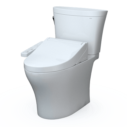 TOTO WASHLET+ Aquia IV ARC Two-Piece Universal Height Dual Flush 1.28 and 0.9 GPF Toilet with C2 Bidet Seat - MW4483074CEMFGN#01