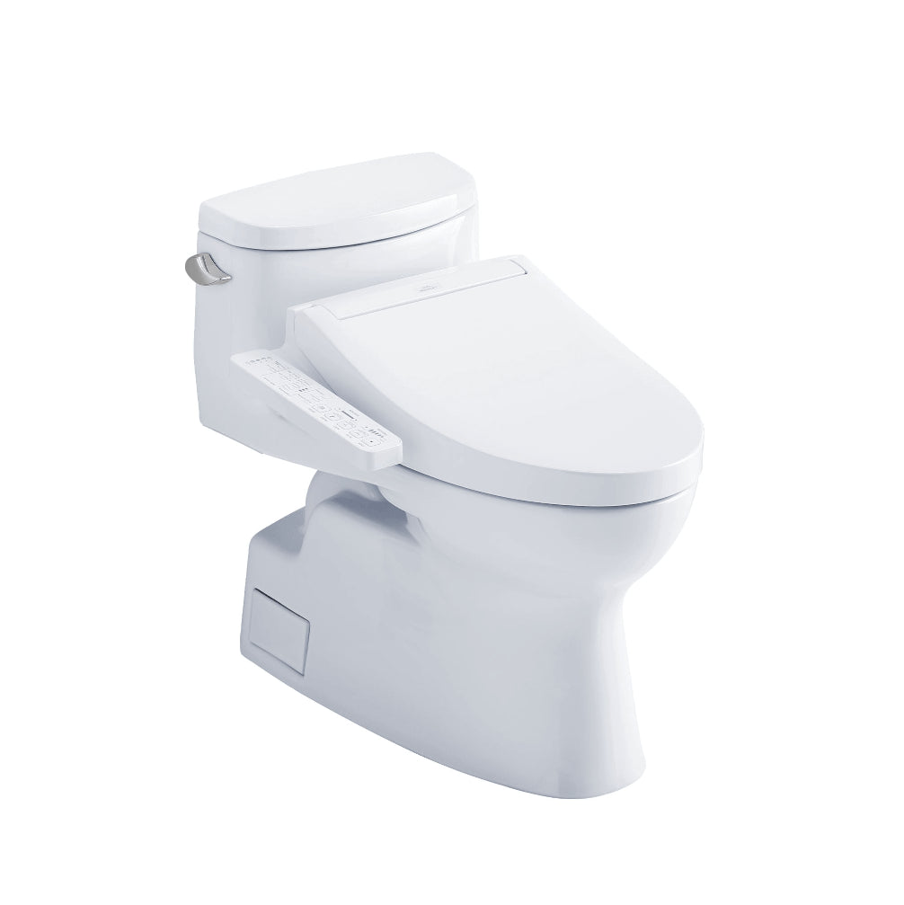 TOTO WASHLET+ Carolina II One-Piece Elongated 1.28 GPF Universal Height Toilet with a C2 Bidet Toilet Seat - MW6443074CEFG#01