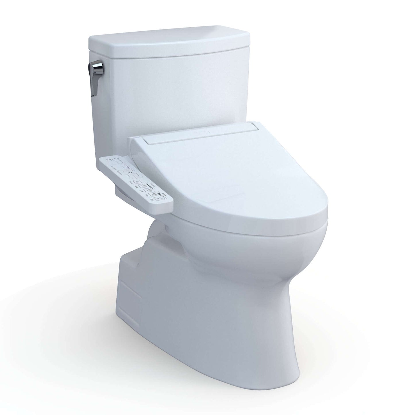 TOTO WASHLET+ Vespin II 1G Two-Piece 1.0 GPF Universal Height Toilet and WASHLET+ C2 Bidet Seat - MW4743074CUFG#01