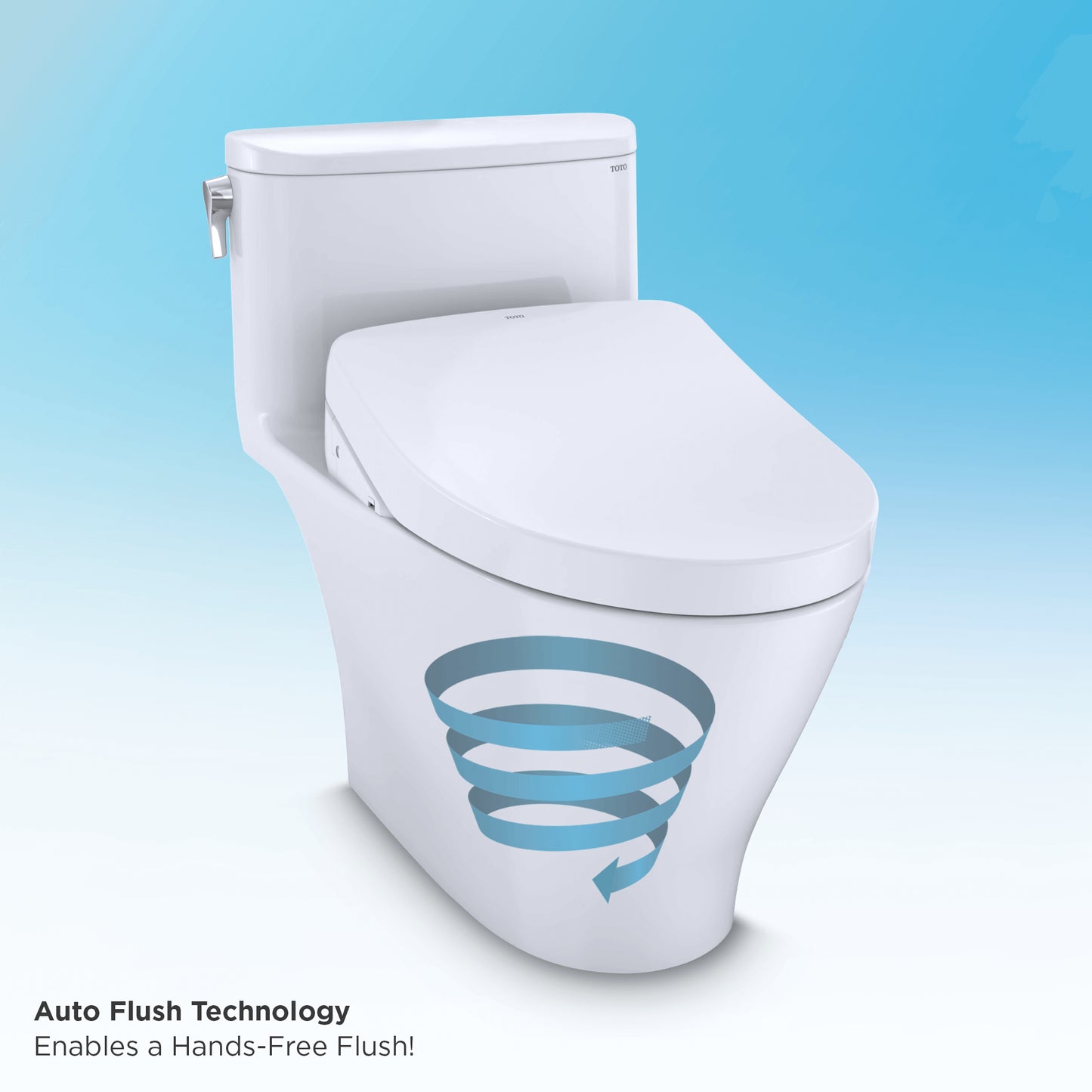 TOTO WASHLET+ Nexus 1G One-Piece Elongated 1.0 GPF Toilet with Auto Flush S550e Contemporary Bidet Seat - MW6423056CUFGA#01