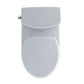TOTO Drake II 1G Two-Piece Round 1.0 GPF Universal Height Toilet with CEFIONTECT, Cotton White - CST453CUFG#01